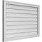 Ekena Millwork Vertical Surface Mount PVC Gable Vnt: Non-Functional, w/2"W x 1-1/2"H, Brickmould Frame, 38"W x 26"H GVPVE38X2602SN - alternate 4